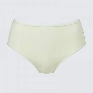 Green Women Uniqlo Plain High-rise Underwear | USA WGFAZ-6807