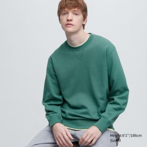 Green Women Uniqlo Sweatshirt | USA UPJWY-2354