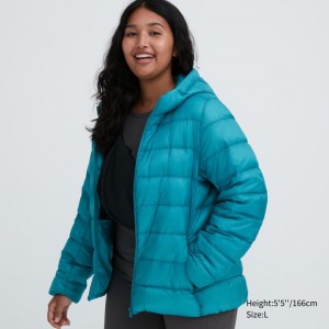 Green Women Uniqlo Ultra Light Down Parka | USA PWAQS-6514