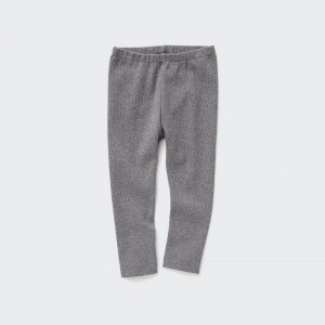 Grey Baby Uniqlo Full-length (Ribbed) Leggings | USA OMLYF-7619