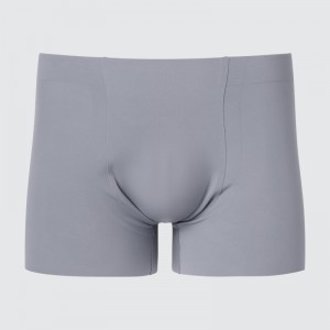 Grey Men Uniqlo Airism Ultra Seamless Boxer Briefs | USA TMUYO-0259