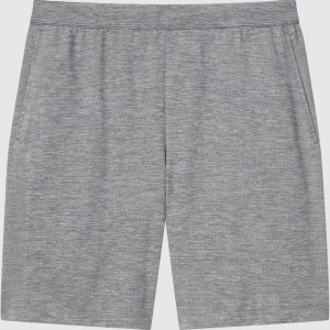 Grey Men Uniqlo Dry-ex (8") Shorts | USA LGUCK-1457