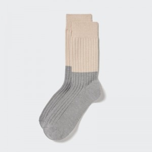 Grey Men Uniqlo Heattech Socks | USA UTHDZ-7394