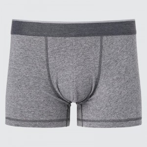 Grey Men Uniqlo Low-rise Cotton Boxer Briefs | USA NPOJM-7312