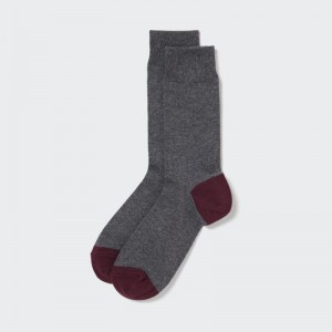 Grey Men Uniqlo Socks Socks | USA TJZYV-5413