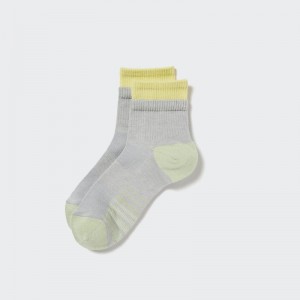 Grey Men Uniqlo Sports Layered Half Socks | USA AIRHC-6581