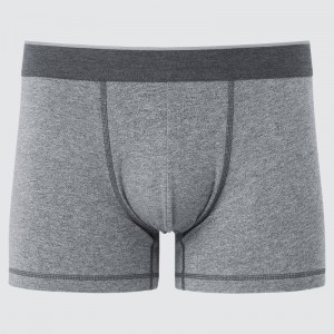 Grey Men Uniqlo Supima® Cotton Low-rise Boxer Briefs | USA AXKWO-4986