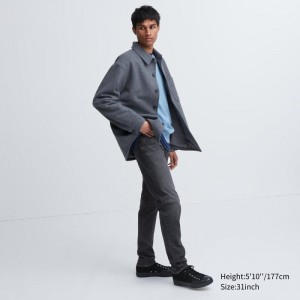 Grey Men Uniqlo Ultra Stretch Skinny-fit Jeans | USA HJPQY-1647