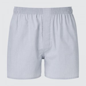 Grey Men Uniqlo Woven Broadcloth Trunks | USA OJVEA-9362