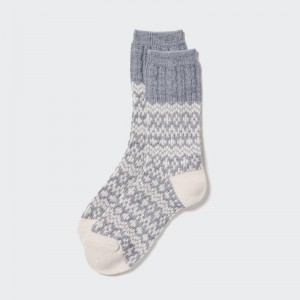 Grey Women Uniqlo Heattech Socks | USA KFJLM-3072