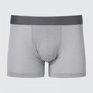 Light Grey Men Uniqlo Airism Low-rise Boxer Briefs | USA CTIHU-8304