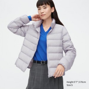 Light Grey Women Uniqlo Ultra Light Down Jackets | USA VQUHD-2860