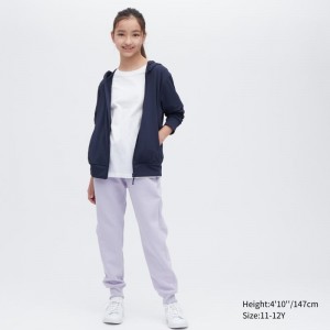 Navy Kids Uniqlo Airism Mesh Uv Protection Full-zip Hoodie | USA PXNHB-0874