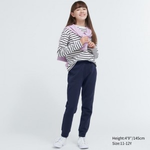 Navy Kids Uniqlo Ultra Stretch Dry Sweatpants | USA WPZKD-0482