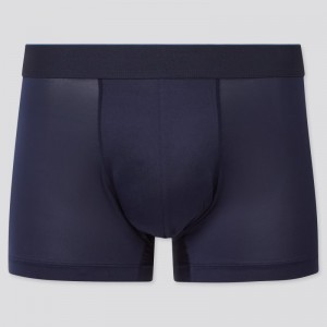 Navy Men Uniqlo Airism Low-rise Boxer Briefs | USA JYSKZ-0183