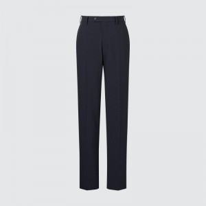 Navy Men Uniqlo Airsense (Wool Like) (Ultra Light) Pants | USA EGUFA-8415