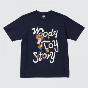 Navy Men Uniqlo Magic For All Timeless Favorites Ut (Short-sleeve Graphic) T Shirts | USA YCUJW-8749