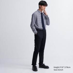 Navy Men Uniqlo Slim-fit Chino Pants | USA UJQWK-8401