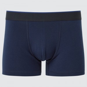 Navy Men Uniqlo Supima® Cotton Low-rise Boxer Briefs | USA PBWMV-3568