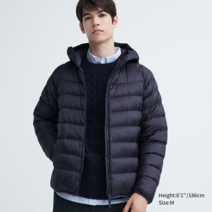 Navy Men Uniqlo Ultra Light Down (3d Cut) Parka | USA AIEUS-6748