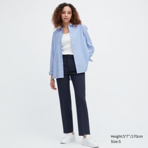 Navy Women Uniqlo Airsense (Ultra Light) Pants | USA MUOPI-1870