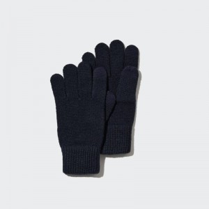 Navy Women Uniqlo Heattech Gloves | USA HIAOJ-2950