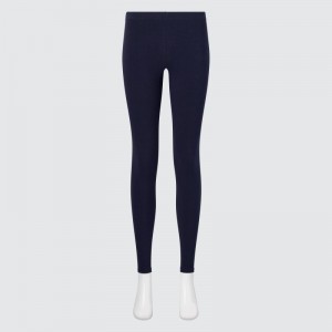 Navy Women Uniqlo Heattech Ultra Warm Leggings | USA WPCTQ-5264