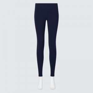 Navy Women Uniqlo Heattech Ultra Warm Leggings | USA UXNIO-2906