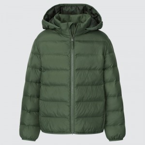 Olive Kids Uniqlo Light Warm Padded Washable (2021 Edition) Parka | USA USDXZ-8317