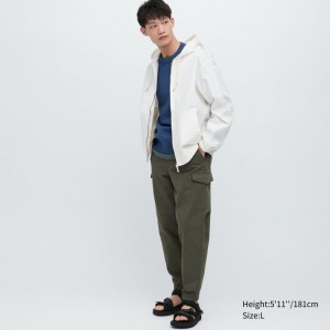 Olive Men Uniqlo Cargo Jogger | USA JOLCT-8096