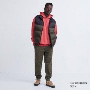 Olive Men Uniqlo Cotton Relaxed Jogger | USA SUYAR-0845