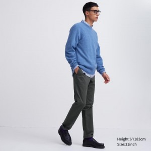 Olive Men Uniqlo Slim-fit Chino Pants | USA QELJY-5687