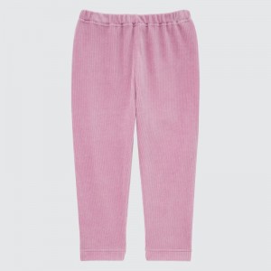 Pink Baby Uniqlo Full-length (Corduroy) Leggings | USA ZQYOP-2148