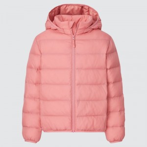 Pink Kids Uniqlo Light Warm Padded Washable (2021 Edition) Parka | USA AOTXR-9072