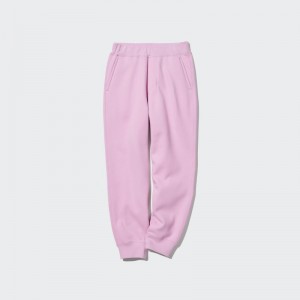 Pink Kids Uniqlo Pile Lined Sweat Pants | USA SYADJ-0428