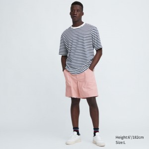 Pink Men Uniqlo Corduroy (8") Shorts | USA IRVQE-2543