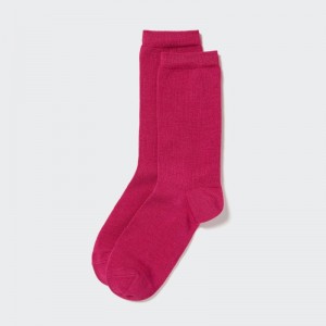 Pink Women Uniqlo Heattech Socks | USA HDLJB-0753