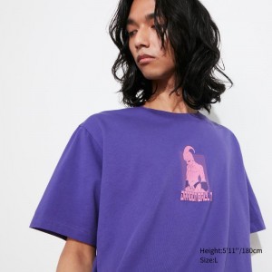 Purple Men Uniqlo Dragon Ball Ut (Short-sleeve Graphic) T Shirts | USA TOQNK-1728