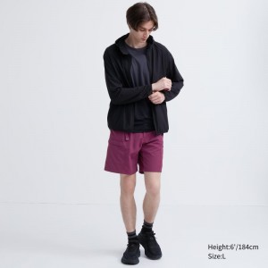 Purple Men Uniqlo Geared (8") Shorts | USA LTUWP-9672