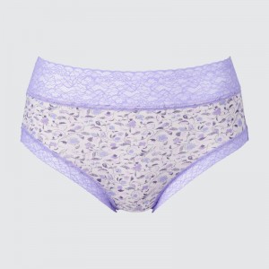 Purple Women Uniqlo High-rise Underwear | USA ZMTCQ-5836