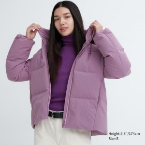 Purple Women Uniqlo Seamless Down Parka | USA IUVXC-7390