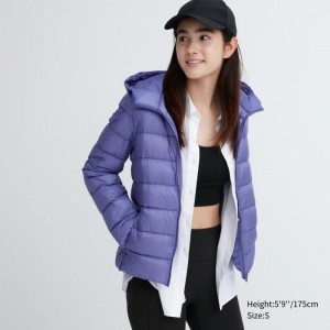 Purple Women Uniqlo Ultra Light Down Parka | USA KHUBP-4037