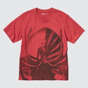 Red Women Uniqlo Ut Archive Ut (Bleach) (Short-sleeve Graphic) T Shirts | USA SKINC-9512