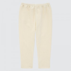 White Baby Uniqlo Full-length (Corduroy) Leggings | USA FRBZM-9286