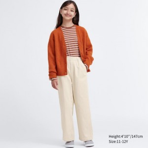 White Kids Uniqlo Corduroy Baggy Pants | USA UFSEG-7289