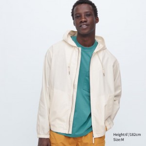 White Men Uniqlo Cotton Parka | USA OEVQW-3745