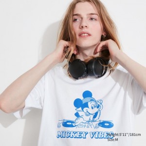 White Men Uniqlo Disney Good Vibes Ut (Oversized Short-sleeve Graphic) T Shirts | USA OIRDQ-5870