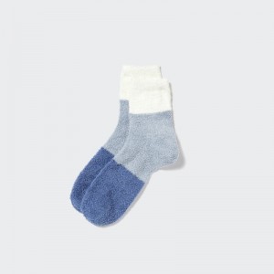 White Men Uniqlo Heattech Fluffy Socks | USA BCMHU-9013