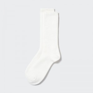 White Men Uniqlo Heattech Pile Socks | USA ZPKDE-3512