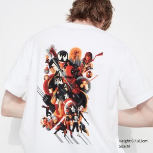 White Men Uniqlo Marvel Art Collection By Mondo Ut (Short Sleeve Graphic) T Shirts | USA FLGIS-9718